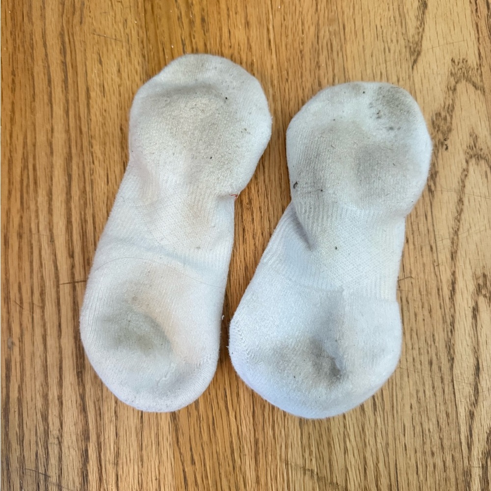 Well worn ankle socks